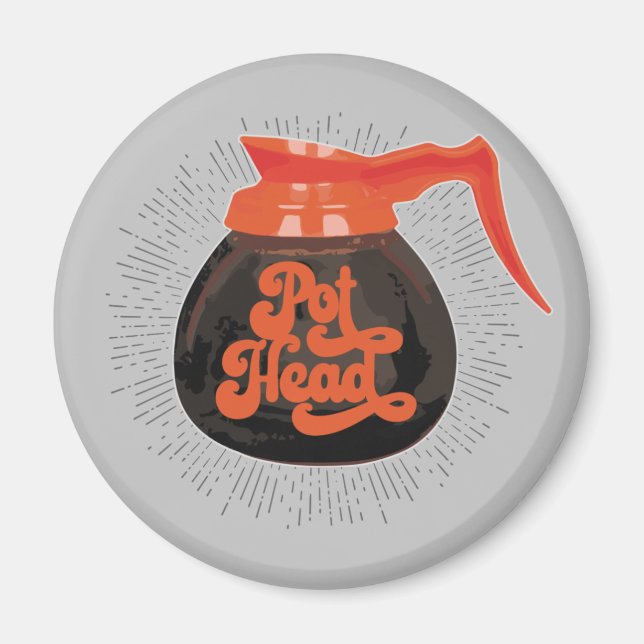 (Coffee) Pot Head Magnet (Front)