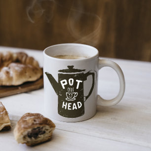 Coffee Pot Head Mug