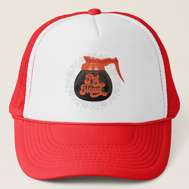 (Coffee) Pot Head Trucker Hat (Front)