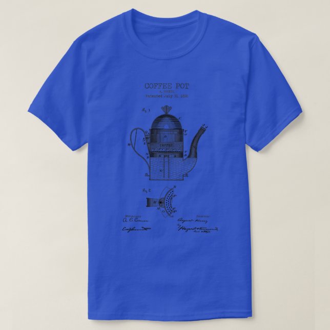 Coffee pot patent 2 T-Shirt (Design Front)