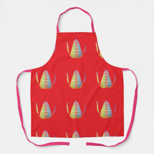 Coffee Pot Repeat Red Apron