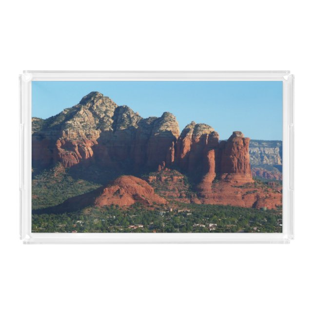 Coffee Pot Rock I in Sedona Arizona Acrylic Tray (Front)