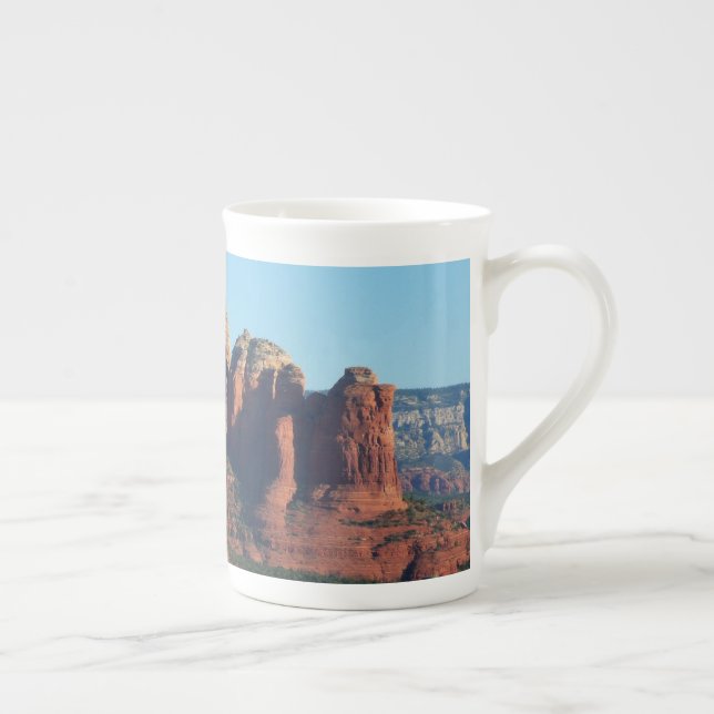Coffee Pot Rock I in Sedona Arizona Bone China Mug (Right)