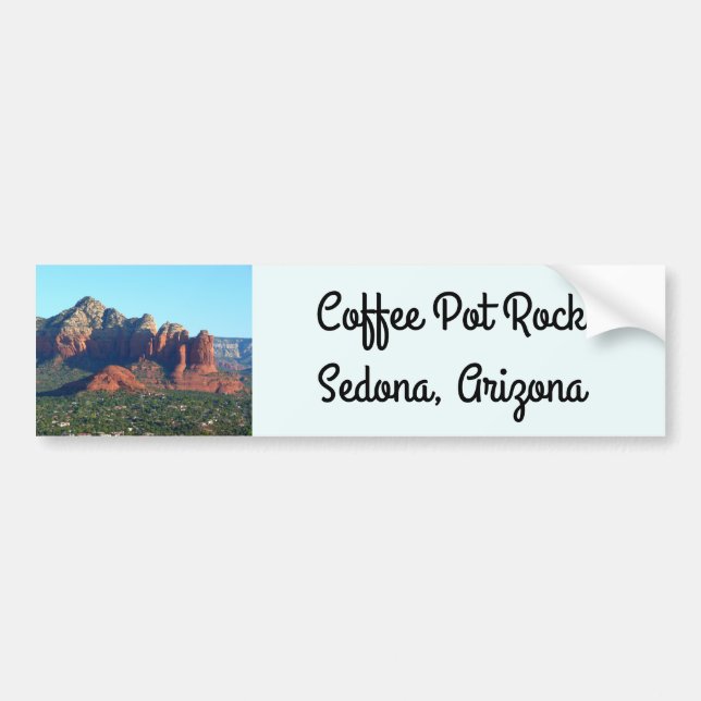 Coffee Pot Rock I in Sedona Arizona Bumper Sticker (Front)