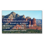 Coffee Pot Rock I in Sedona Arizona Business Card Magnet