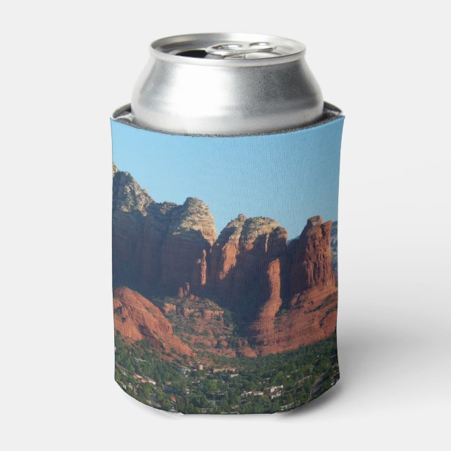 Coffee Pot Rock I in Sedona Arizona Can Cooler (Can Front)
