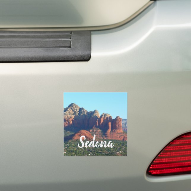 Coffee Pot Rock I in Sedona Arizona Car Magnet (In Situ)