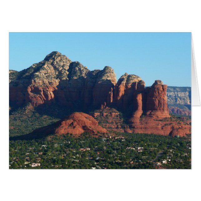 Coffee Pot Rock I in Sedona Arizona Card (Front Horizontal)
