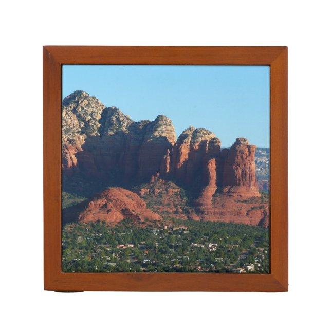 Coffee Pot Rock I in Sedona Arizona Desk Organizer (Front)