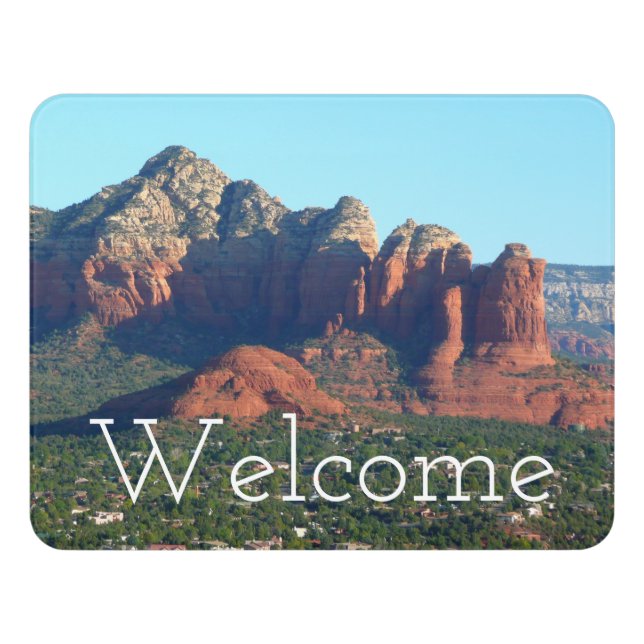 Coffee Pot Rock I in Sedona Arizona Door Sign (Contemporary Front)