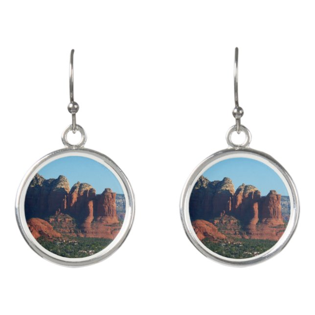 Coffee Pot Rock I in Sedona Arizona Earrings (Front)