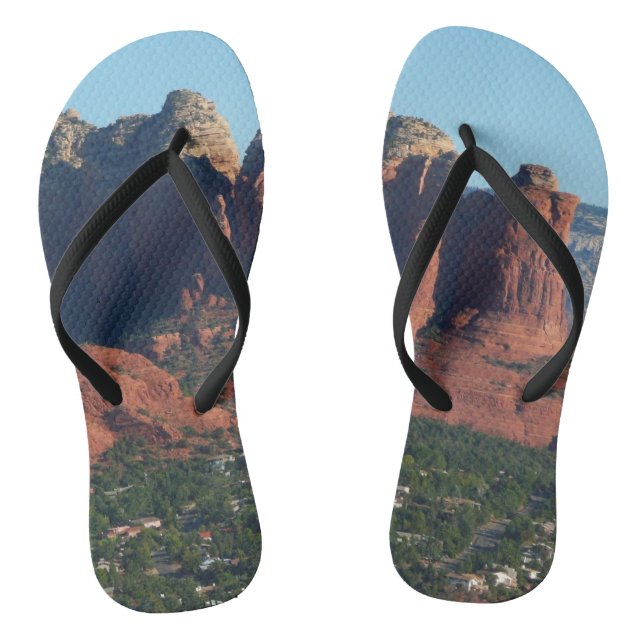 Coffee Pot Rock I in Sedona Arizona Flip Flops (Footbed)