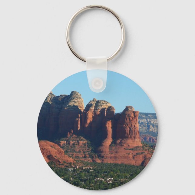 Coffee Pot Rock I in Sedona Arizona Keychain (Front)