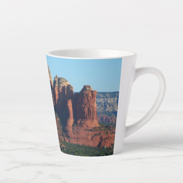 Coffee Pot Rock I in Sedona Arizona Latte Mug (Right)