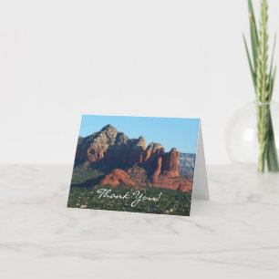 Coffee Pot Rock I in Sedona Arizona Letterpress Thank You Card