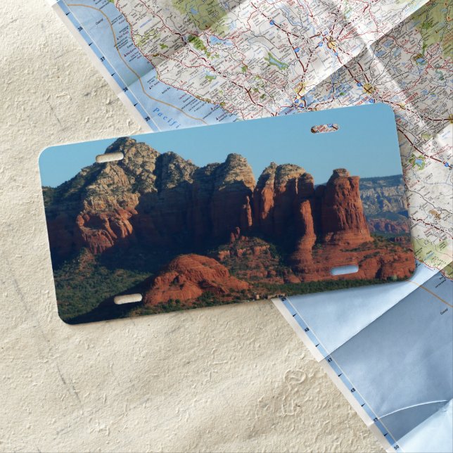 Coffee Pot Rock I in Sedona Arizona License Plate (In Situ)
