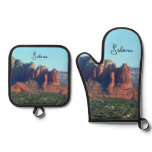 Coffee Pot Rock I in Sedona Arizona Oven Mitt & Pot Holder Set