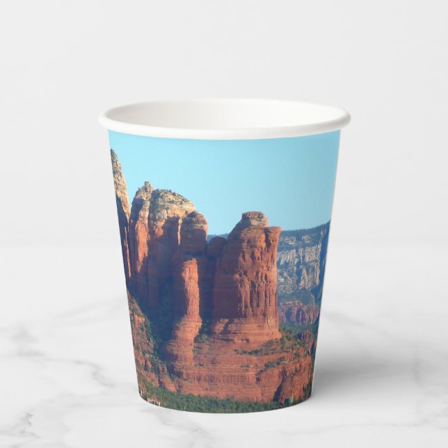 Coffee Pot Rock I in Sedona Arizona Paper Cups (Back)