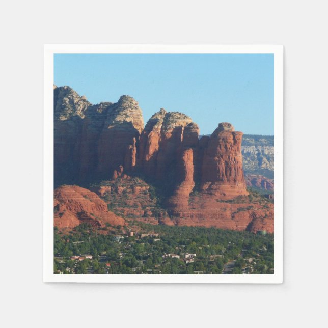 Coffee Pot Rock I in Sedona Arizona Paper Napkins (Front)