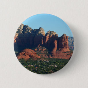 Coffee Pot Rock I in Sedona Arizona Pinback Button