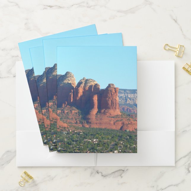 Coffee Pot Rock I in Sedona Arizona Pocket Folder (In Situ)