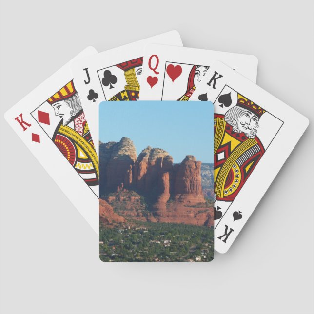 Coffee Pot Rock I in Sedona Arizona Poker Cards (Back)