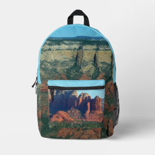 Coffee Pot Rock I in Sedona Arizona Printed Backpack