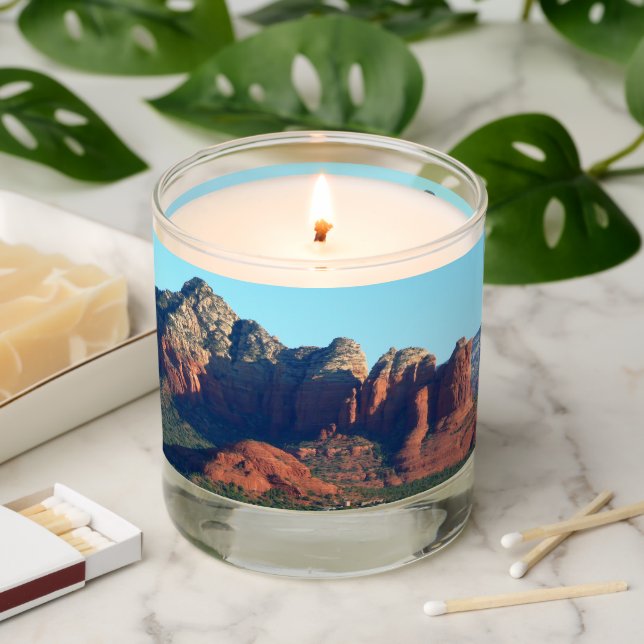 Coffee Pot Rock I in Sedona Arizona Scented Candle (Lit)