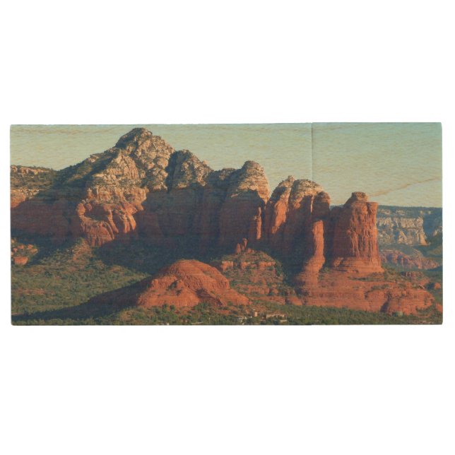 Coffee Pot Rock I in Sedona Arizona Wood Flash Drive (Front)