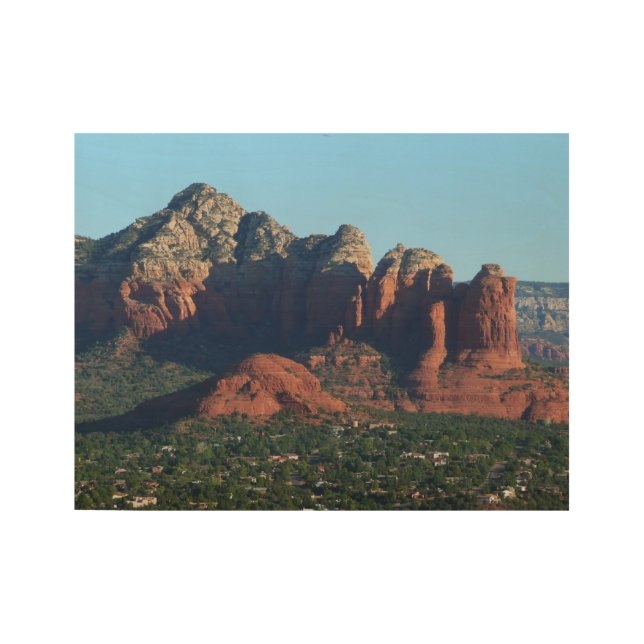 Coffee Pot Rock I in Sedona Arizona Wood Poster (Front)