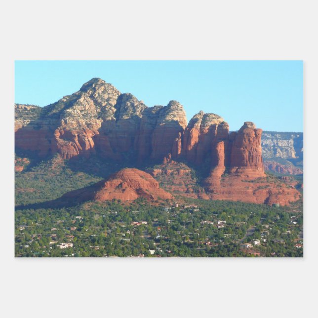 Coffee Pot Rock I in Sedona Arizona Wrapping Paper Sheets (Front)