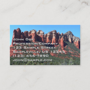 Coffee Pot Rock II in Sedona Arizona Business Card