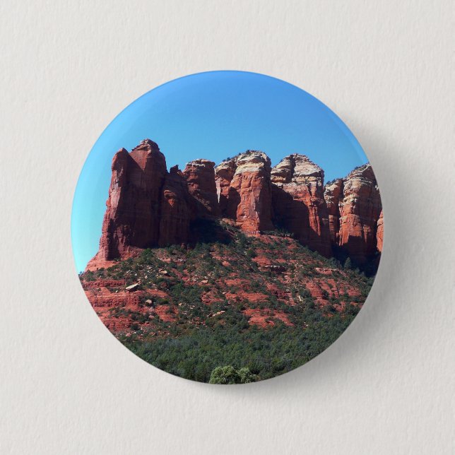 Coffee Pot Rock II in Sedona Arizona Button (Front)