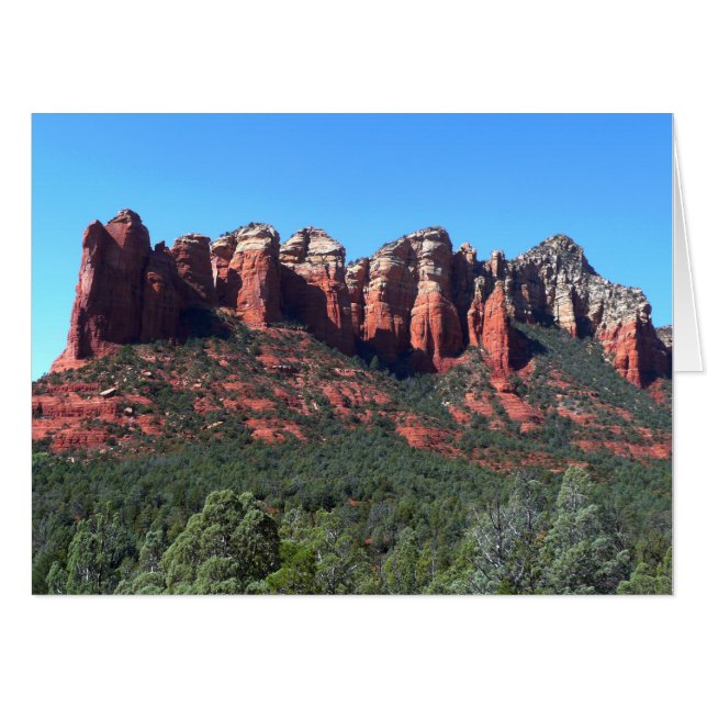 Coffee Pot Rock II in Sedona Arizona Card (Front Horizontal)