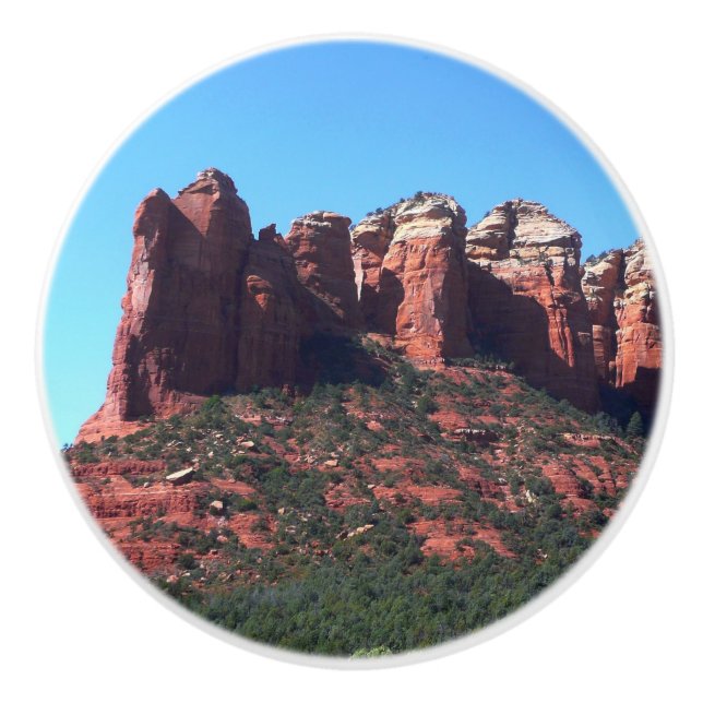 Coffee Pot Rock II in Sedona Arizona Ceramic Knob (Front)