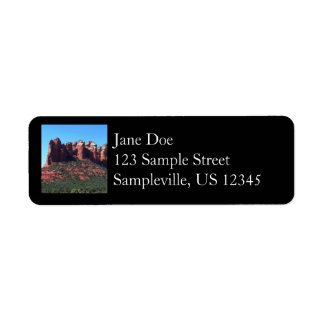 Coffee Pot Rock II in Sedona Arizona Label