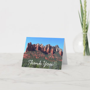 Coffee Pot Rock II in Sedona Arizona Letterpress Thank You Card