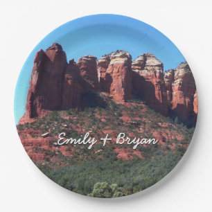 Coffee Pot Rock II in Sedona Arizona Paper Plates