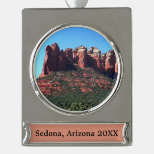 Coffee Pot Rock II in Sedona Arizona Silver Plated Banner Ornament
