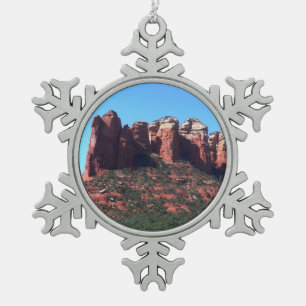 Coffee Pot Rock II in Sedona Arizona Snowflake Pewter Christmas Ornament