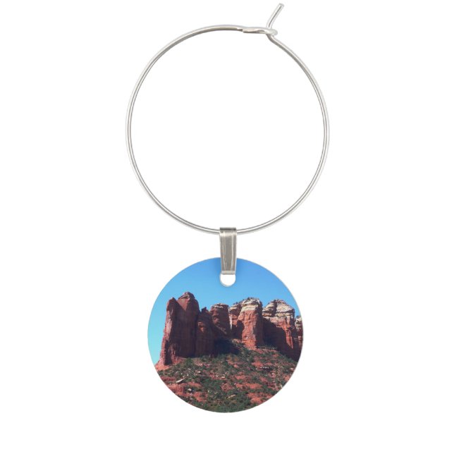 Coffee Pot Rock II in Sedona Arizona Wine Charm (Front)