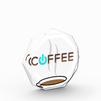 Coffee Power (Blue) Acrylic Award