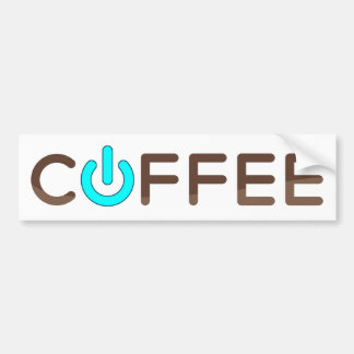 Coffee Power (BLue) Bumper Sticker