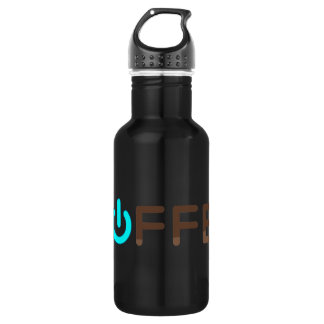 Coffee Power (Blue) Stainless Steel Water Bottle