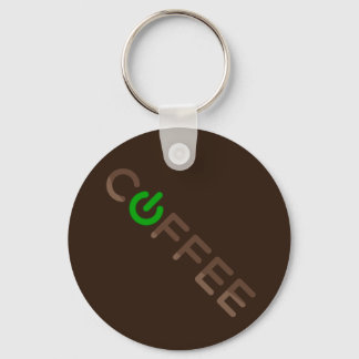 Coffee Power (Green) Keychain