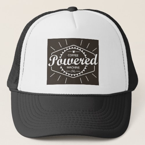 Coffee Powered Bicycle Trucker Hat