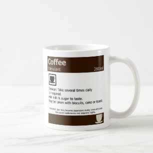 Coffee prescription, medical mug