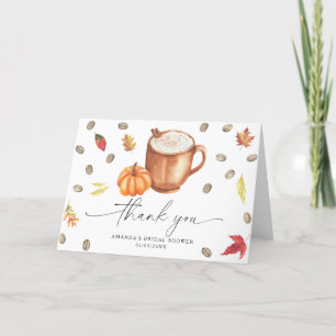 Coffee Pumpkin Thank you Bridal shower