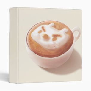 Coffee Pun: Iron T Foaming With Feelings Art 3 Ring Binder