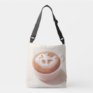 Coffee Pun: Iron T Foaming With Feelings Art Crossbody Bag